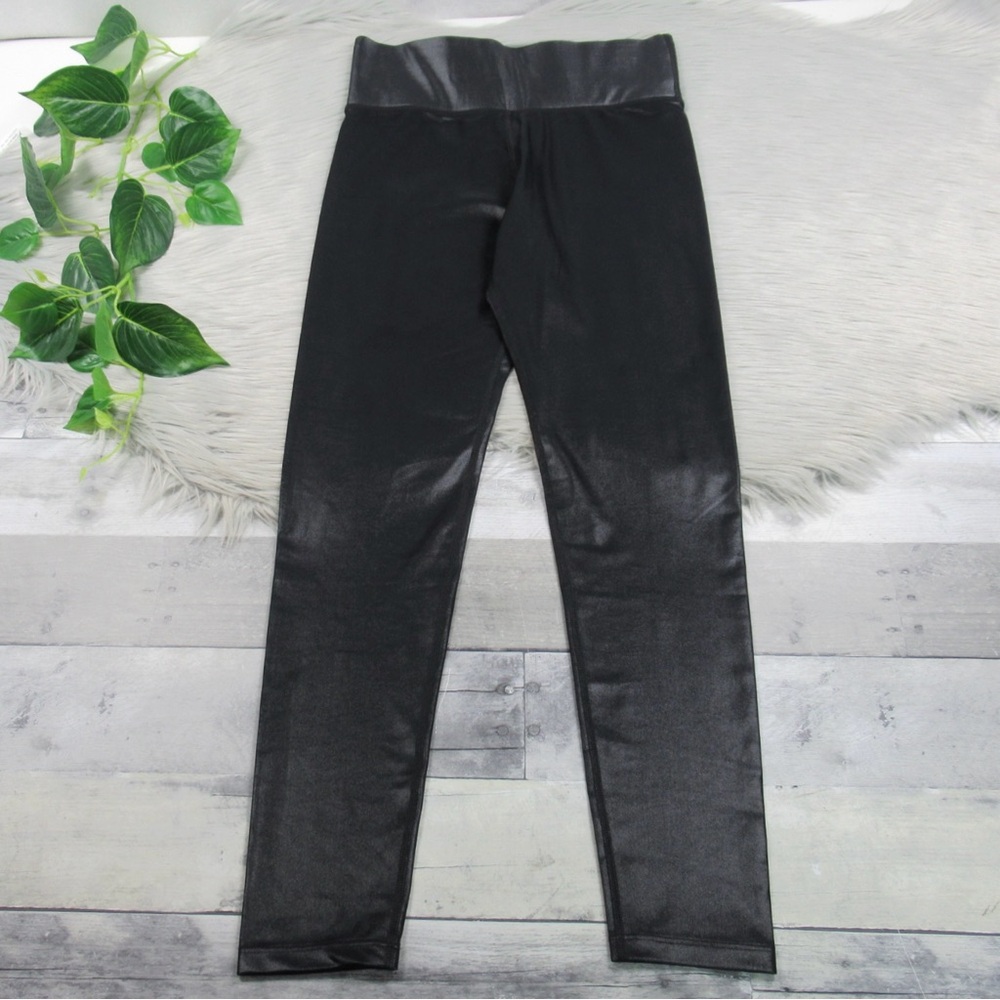CARBON38 Takara Shine High Rise Full Length Glossy Black Leggings Size Large - Picture 7 of 15